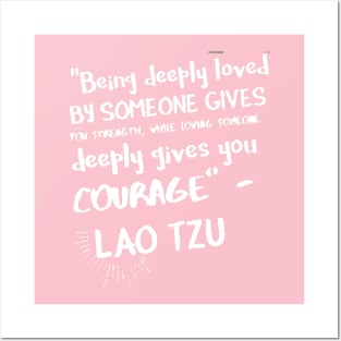 "Loved and Loving - Lao Tzu Inspirational Quote" extra Posters and Art